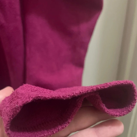 The North Face Women's TKA 100 Microvelour Fleece Quarter Zip Top Size XL Purple - Picture 6 of 7